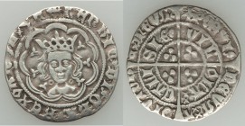 Henry VI (1422-1461) Mule 1/2 Groat ND (1431-1434) VF (light surface hairlines), Calais mint, Cross Fleury mm, Pairing Annulet obverse with Pinecone-m...