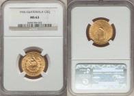 Republic gold 5 Quetzales 1926-(P) MS63 NGC, Philadelphia mint, KM244. Popular one year type. 

HID09801242017