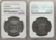 Philip V 8 Reales 1738/7 Mo-MF XF Details (Environmental Damage) NGC, Mexico City mint, KM103.

HID09801242017