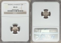 Republic 1/4 Real 1843 Mo-LR MS65 NGC, Mexico City mint, KM368.6.

HID09801242017
