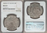 Republic 8 Reales 1849 Go-PF MS63+ NGC, Guanajuato mint, KM377.8, DP-Go33. With some contact marks that are lilliputian in nature the overall appeal i...
