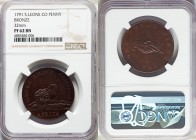 British Colony. Sierra Leone Company bronze Proof Penny 1791 PR62 Brown NGC, KM2.1. 32mm. The Engelen Collection of World Coinage

HID09801242017