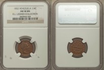 Republic 1/4 Centavo 1852-(l) AU50 Brown NGC, London mint, KM-Y4. Ex. R.L. Lissner Collection 

HID09801242017