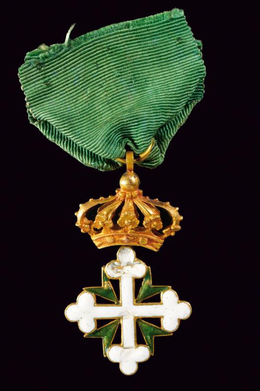 dating: about 1780 provenance: Sardinian Kingdom, Officer's cross. Made of gold ...