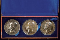 A lot of three Victor Emanuel II (1820-1878) medals in silver