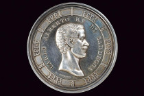 'Je atans mon astre' Charles Albert (1831-49) medal