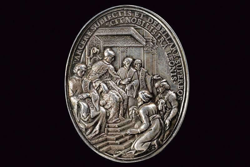 dating: late 17th Century provenance: Venice, Replica of the famous medal struck...