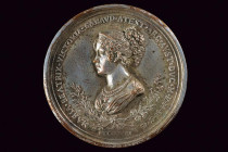 Maria Beatrice di Savoia (1792-1840) silvered copper medal
