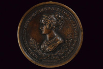 Maria Beatrice di Savoia (1792-1840) bronze medal
