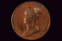 Maria Beatrice Ricciarda d'Este, Archduchess of Austria (1750-1829) bronze medal