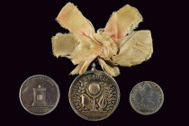 A lot of three silver medals