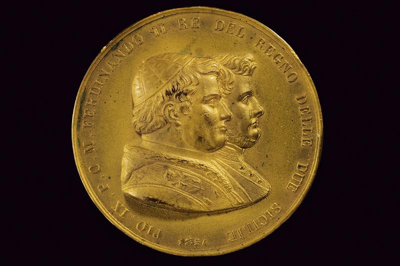 dating: 1854 provenance: Kingdom of the Two Sicilies, In gilded bronze. On the o...