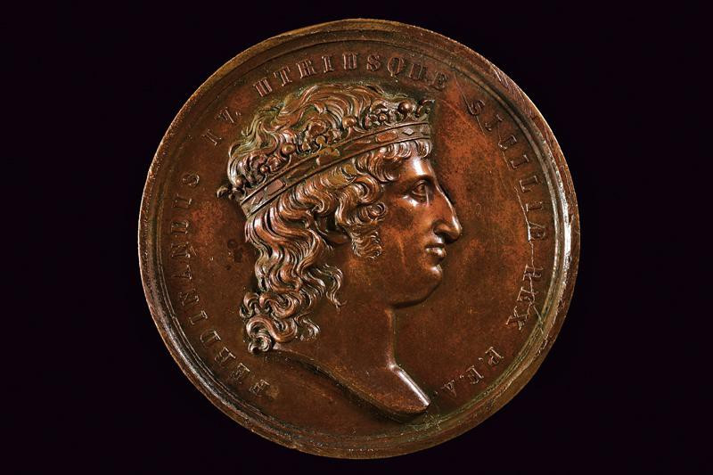 dating: 1816 provenance: Kingdom of the Two Sicilies, Made of bronze. On the obv...