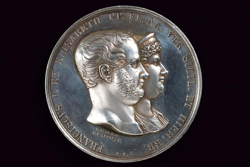 dating: 1825 provenance: Kingdom of the Two Sicilies, Made of silver. On the obv...