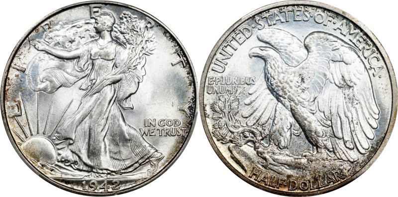 1942 Walking Liberty Half Dollar. MS-67+ (PCGS). CAC.

PCGS# 6614. NGC ID: 24S...