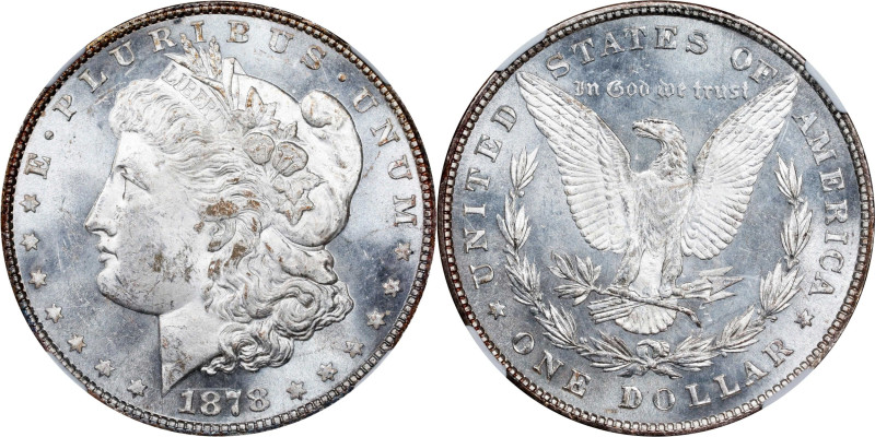 1878 Morgan Silver Dollar. 8 Tailfeathers. VAM-23. Top 100 Variety. Doubled Prof...