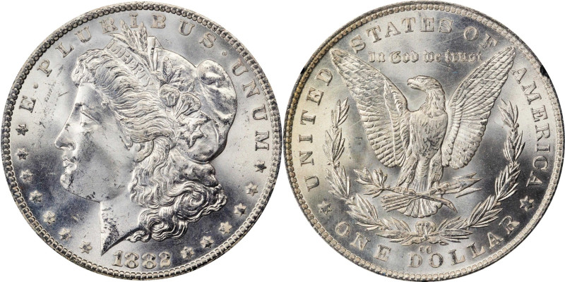 1882-CC GSA Morgan Silver Dollar. MS-65 (NGC).

The original box and card are ...