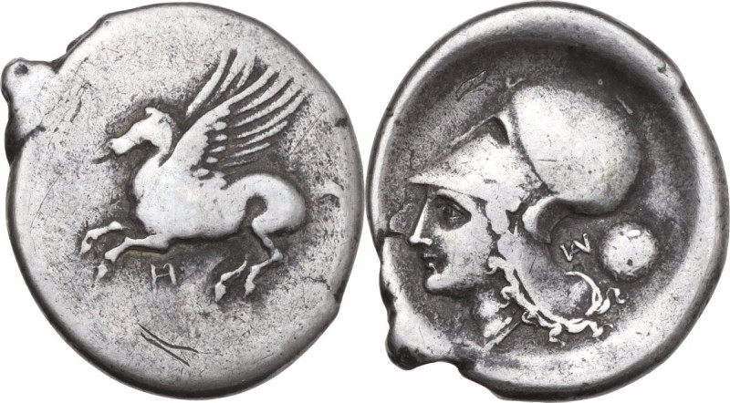 Continental Greece. Akarnania, Metropolis. AR Stater, 350-250 BC. Obv. Pegasus f...