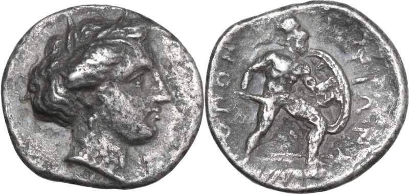 Continental Greece. Lokris, Lokris Opuntii. AR Hemidrachm - Triobol, c. 360-350 ...