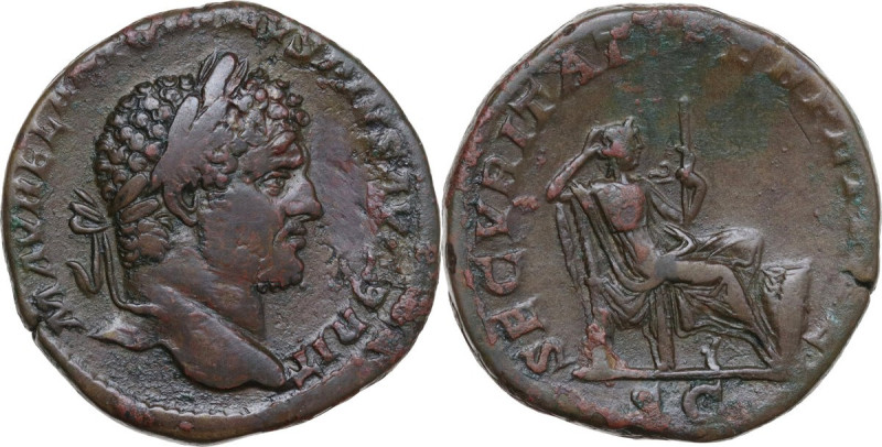 Caracalla (198-217). AE Sestertius, Rome mint, 210-213. Obv. M AVREL ANTONINVS P...