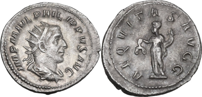 Philip I (244-249). AR Antoninianus, Rome mint, 244-247. Obv. IMP M IVL PHILIPPV...