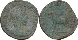 Philip II (244-249). AE Sestertius, Rome mint, 248 AD. Obv. IMP M IVL PHILIPPVS AVG. Laureate, draped and cuirassed bust right. Rev. SAECVLARES AVGG S...