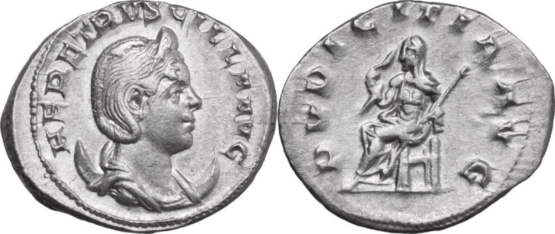 Herennia Etruscilla, wife of Trajan Decius (249-251). AR Antoninianus, Rome mint...