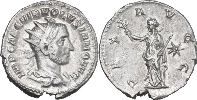 Volusian (251-253). AR Antoninianus, Rome mint, 251-253. Obv. IMP CAE C VIB VOLV...