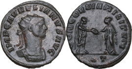 Aurelian (270-275). BI Antoninianus, Siscia mint, 270-275. Obv. IMP C AVRELIANVS AVG. Radiate and cuirassed bust right. Rev. CONCORDIA MILITVM. Aureli...