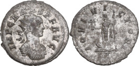 Carus (282-283). BI Antoninianus, Rome mint, 282-283. Obv. IMP CARVS P F AVG. Radiate and cuirassed bust right. Rev. IOVI VICTORI. Jupiter, standing l...