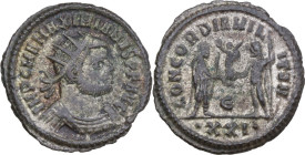 Maximian (286-310). BI Antoninianus, Heraclea mint, 292-295. Obv. IMP C M A MAXIMIANVS P F AVG. Radiate and cuirassed bust right. Rev. CONCORDIA MILIT...