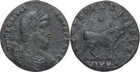Julian II (360-363). AE Double Maiorina, Nicomedia mint, 361-363. Obv. DN FL CL IVLIANVS PF AVG. Pearl-diademed, draped and cuirassed bust right. Rev....