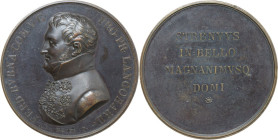 Austria. Ferdinand Graf von Bubna and Littitz (1768-1825). AE Medal nd (1825), Milan. For his death. Wurzb. 1049; Montenuovo 2752. AE. 54.8 g. 43.5 mm...