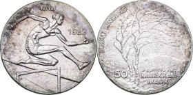 Finland. AR 50 Markkaa, 1983. For the World Athletics Championships. KM 61. AR. 21.84 g. 35 mm.