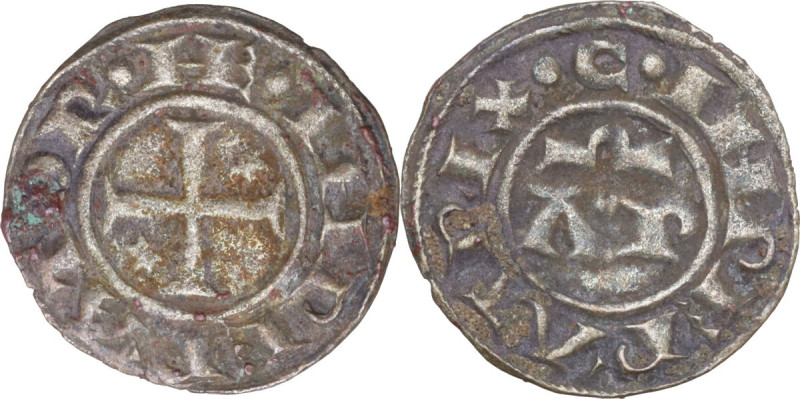 Italy. Enrico VI di Svevia (1194-1197). BI Denaro, Brindisi mint, 1195-1196. Sp....