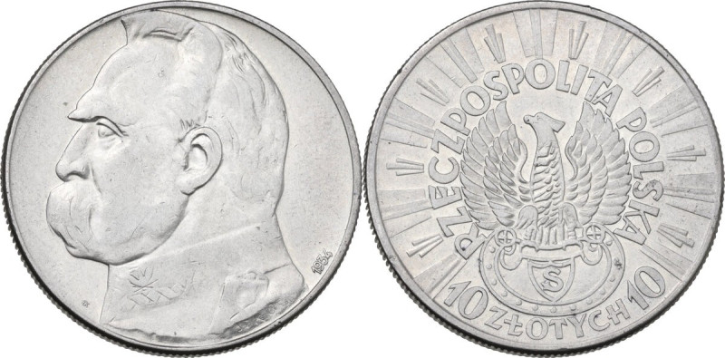 Poland. The Second Republic (1918-1939). AR 10 Złotych, Warszawa mint, 1934. KM ...