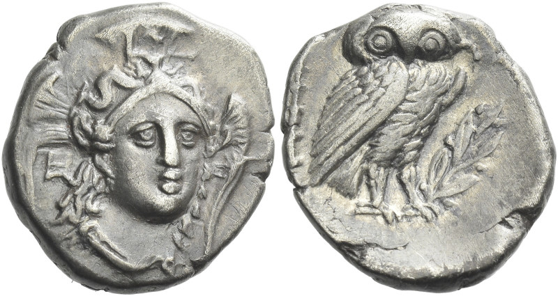 Heraclea 

Drachm circa 281-278, AR 17 mm, 3.71 g. Head of Athena facing, slig...