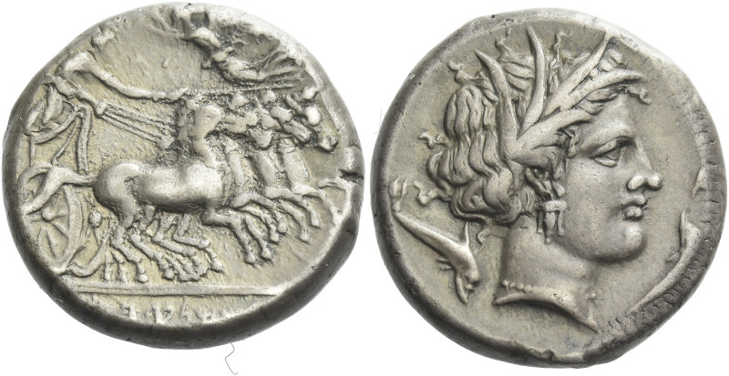 The Carthaginians in Italy, Sicily, Sardinia and North Africa 

Tetradrachm, R...