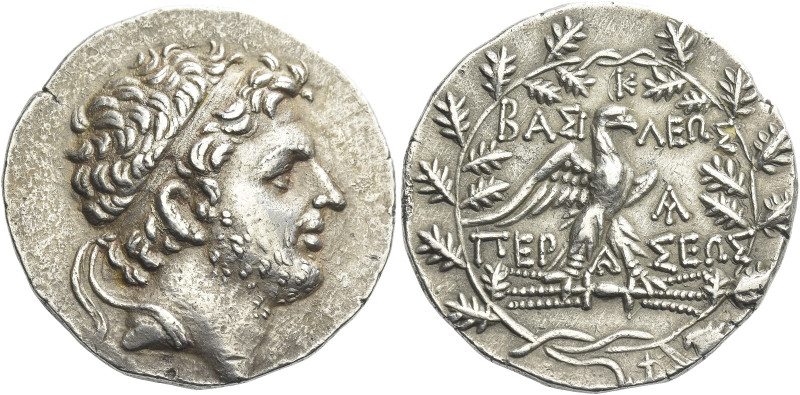 Perseus, 179 – 168

Tetradrachm, Pella or Amphipolis circa 171-168, AR 30 mm, ...