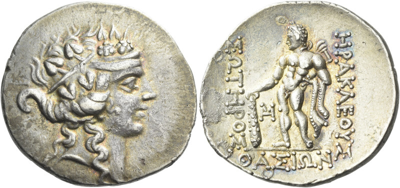 Islands off Trace, Thasos 

Tetradrachm after 148, AR 34 mm, 16.72 g. Wreathed...