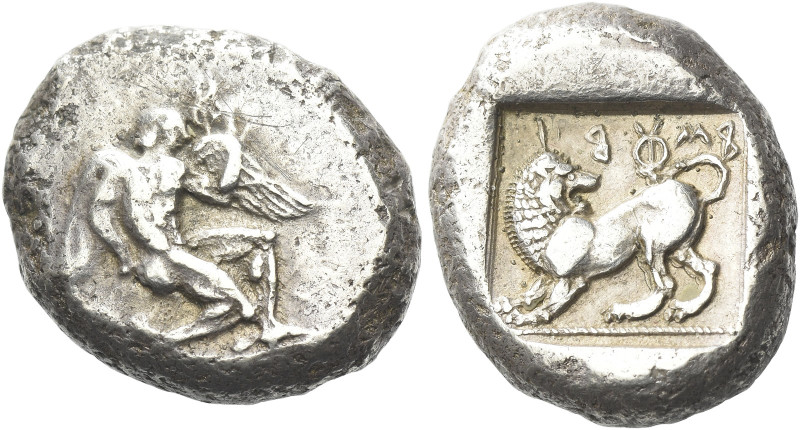 Uncertain Dynast of Caria

Stater, mint B circa 465-460, AR 20 mm, 11.67 g. Yo...