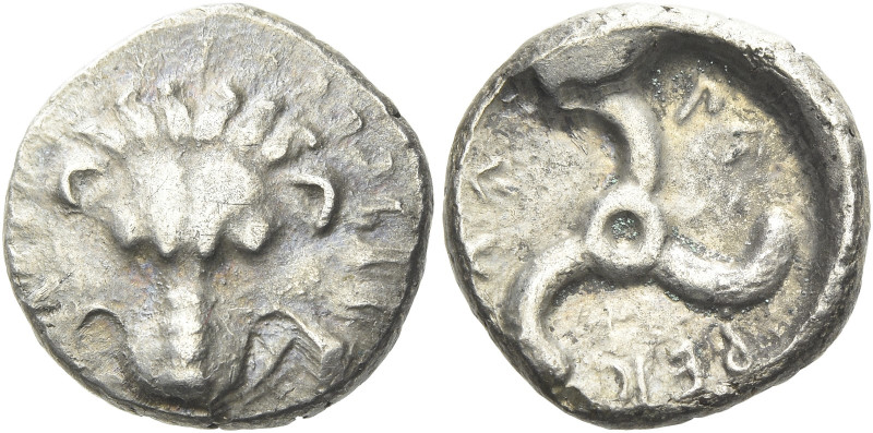 Pericles, circa 380 – 360 

Triobol circa 380-360, AR 16 mm, 3.14 g, Facing li...