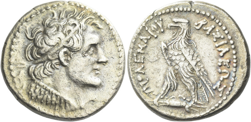 Ptolemy VI Philometor, 180 – 170 and second reign, 163 – 145 

Tetradrachm, Al...