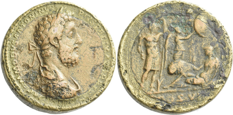 Commodus augustus, 177 – 192

Bi medallic medallion 190-191, Æ 39 mm, 65.19 g....