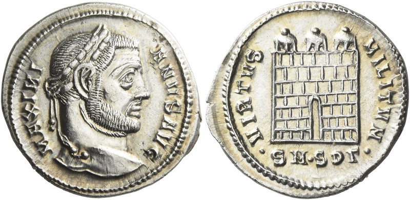 Maximianus Herculius, 286 – 308 

Argenteus, Serdica circa 303/4-305, AR 19 mm...