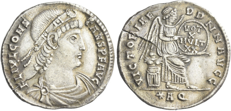 Constans augustus, 337 – 350 

Miliarense, Aquileia circa 340-350, AR 24 mm, 3...