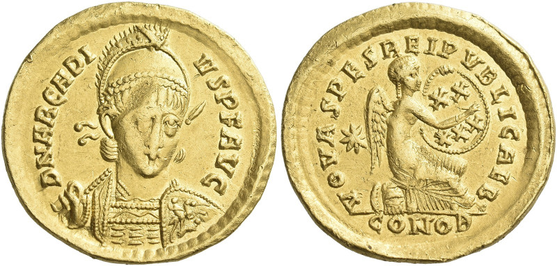 Arcadius, 383 – 408 

Solidus, Constantinople 402-403, AV 21 mm, 4.46 g. D N A...