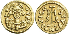 The Lombards. The Duchy of Benevento. Giuslf II, 742 – 751

Tremissis in the name of Justinian II circa 742-751, AV 14 mm, 1.27 g. DN – IV P P Crown...