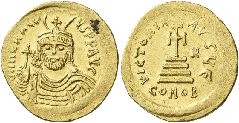 Heraclius, 610 – 641 and associate rulers from 613 

Solidus 610–613, AV 21 mm...