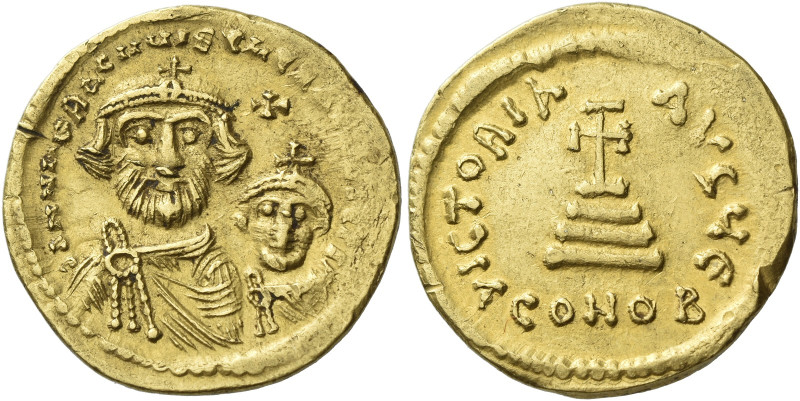 Heraclius, 610 – 641 and associate rulers from 613 

Solidus 613-circa 616, AV...